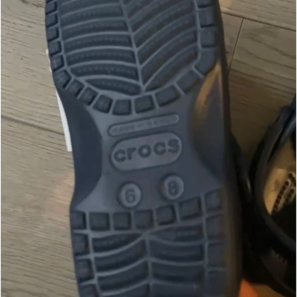 Navy blue crocs/clogs size 8w 6m - Picture 4 of 7